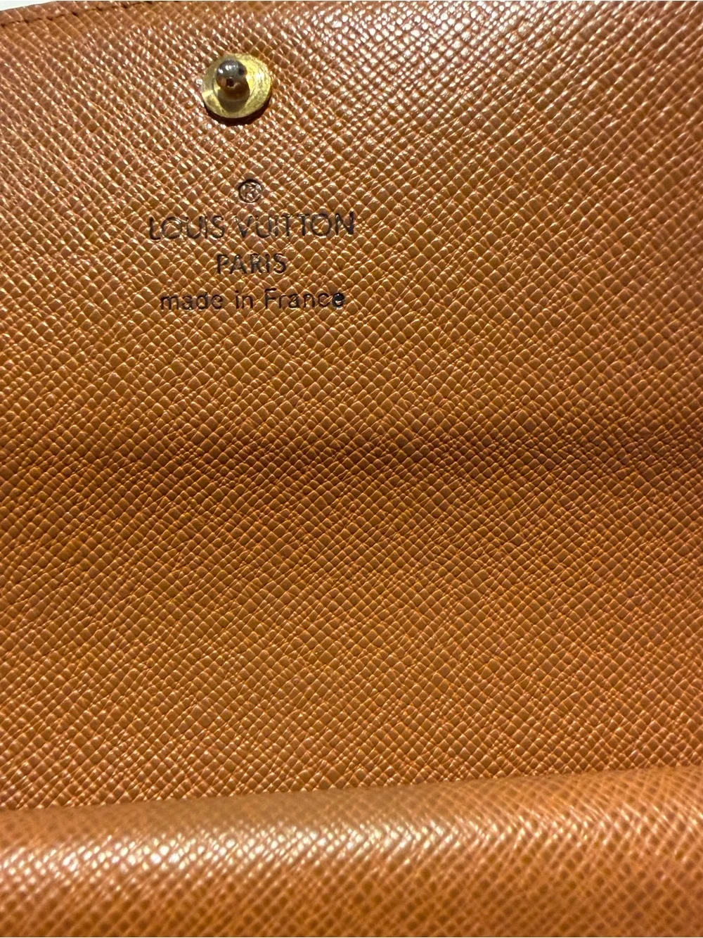 Louis Vuitton Monogram Canvas Wallet in Brown and Gold